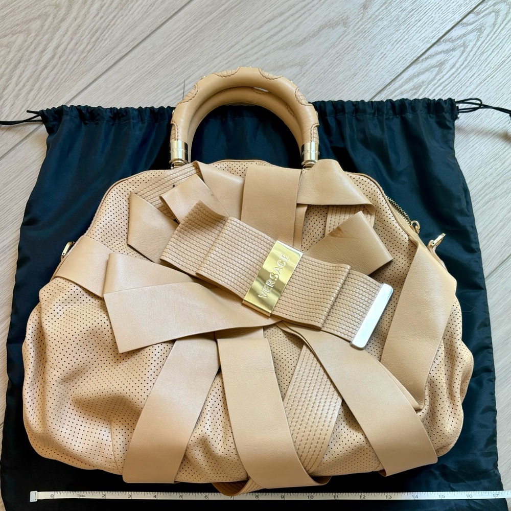 Versace Vernita Bow Top Handle bag